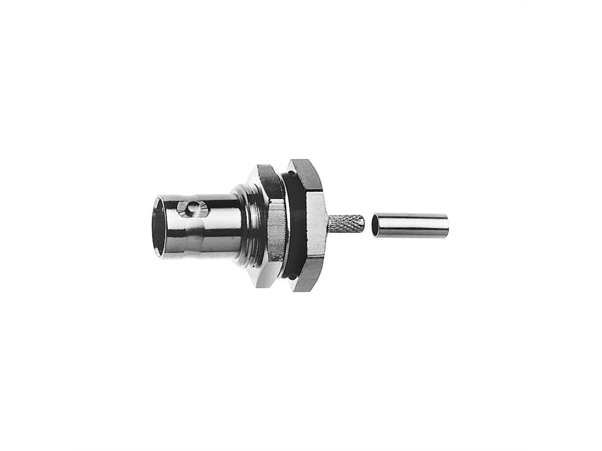 TELEGÄRTNER BNC Bulkhead Jack Crimp G7 (RG-316/U), crimp/crimp