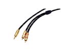 ROLINE GOLD audio aansluitkabel 3,5 mm stereo - 2x cinch, M/M, Retail Blister, 2,5 m