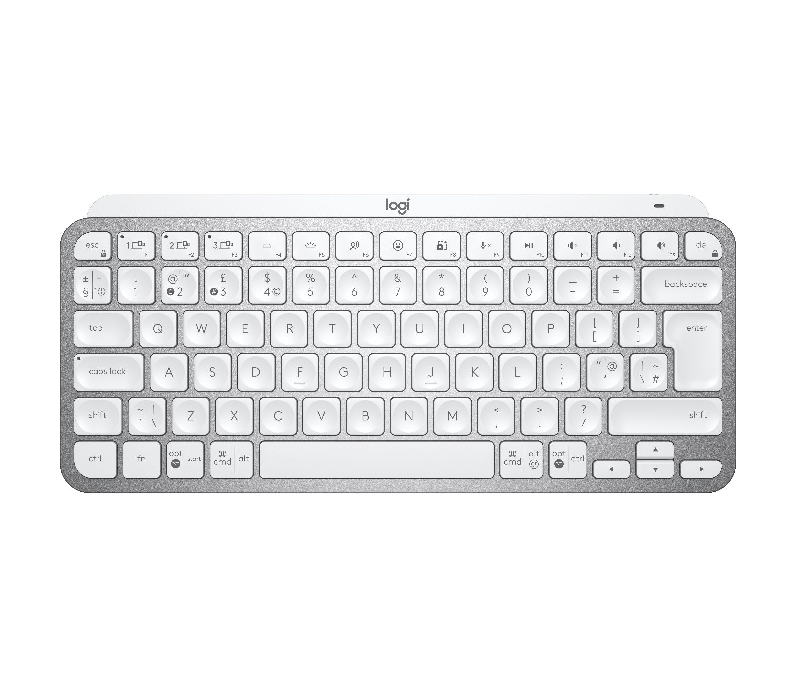 Logitech MX Keys Mini toetsenbord Universeel RF-draadloos + Bluetooth QWERTY Engels Grijs