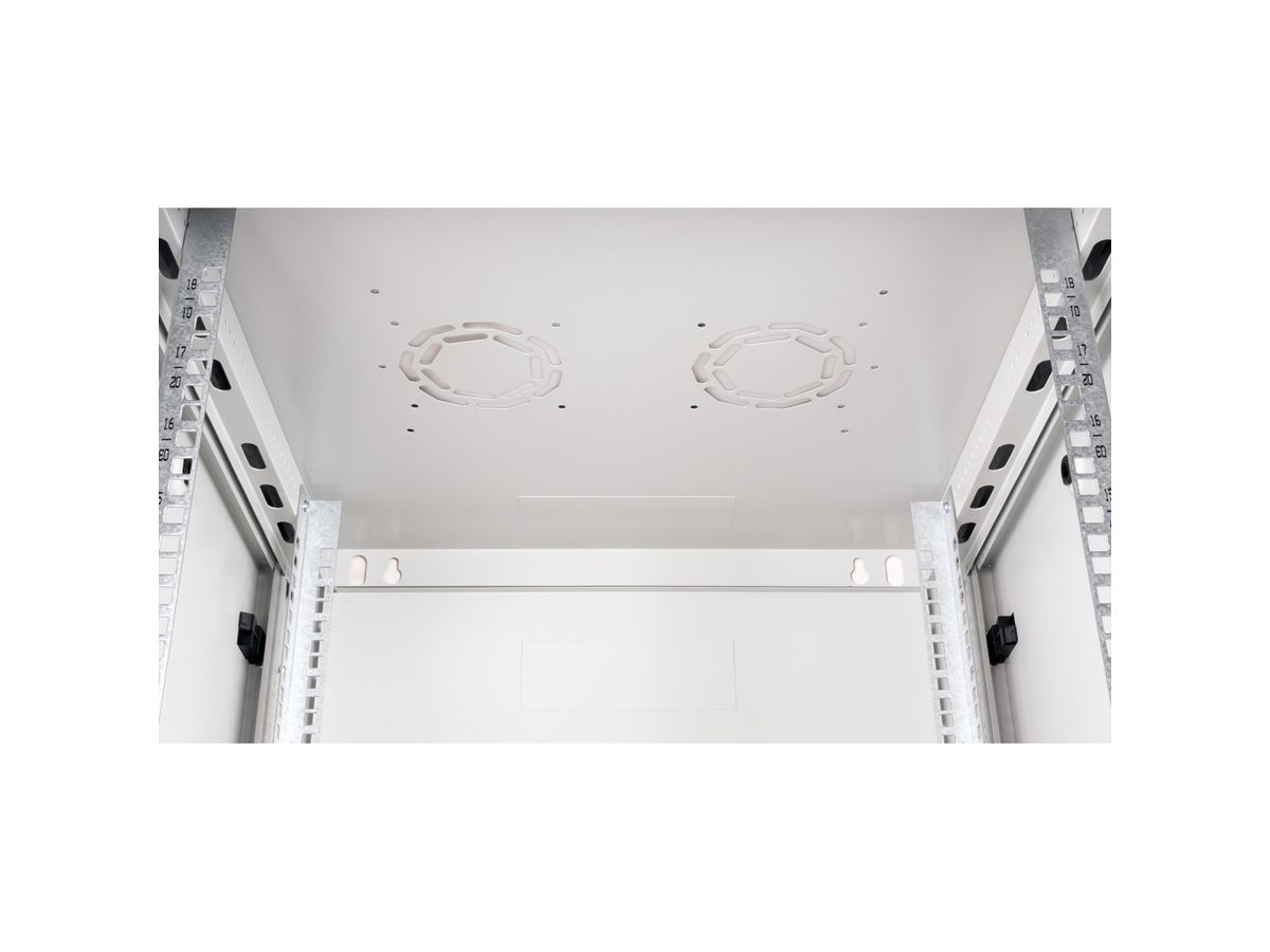 ROLINE 19" Wall Cabinet Basic Plus 18U, 600x600 BxT grey