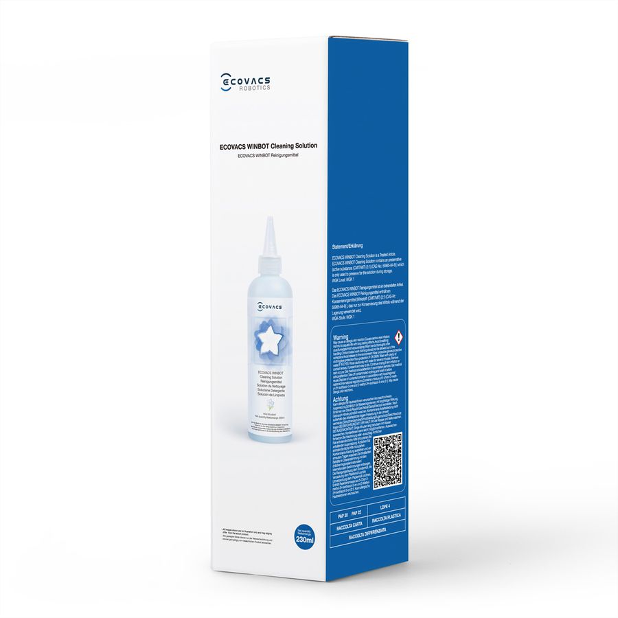 Ecovacs WINBOT reinigingsoplossing 230 ml  , voor Winbots-Serie