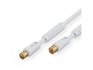 Antenna Cable, M - F, white, 2.5 m