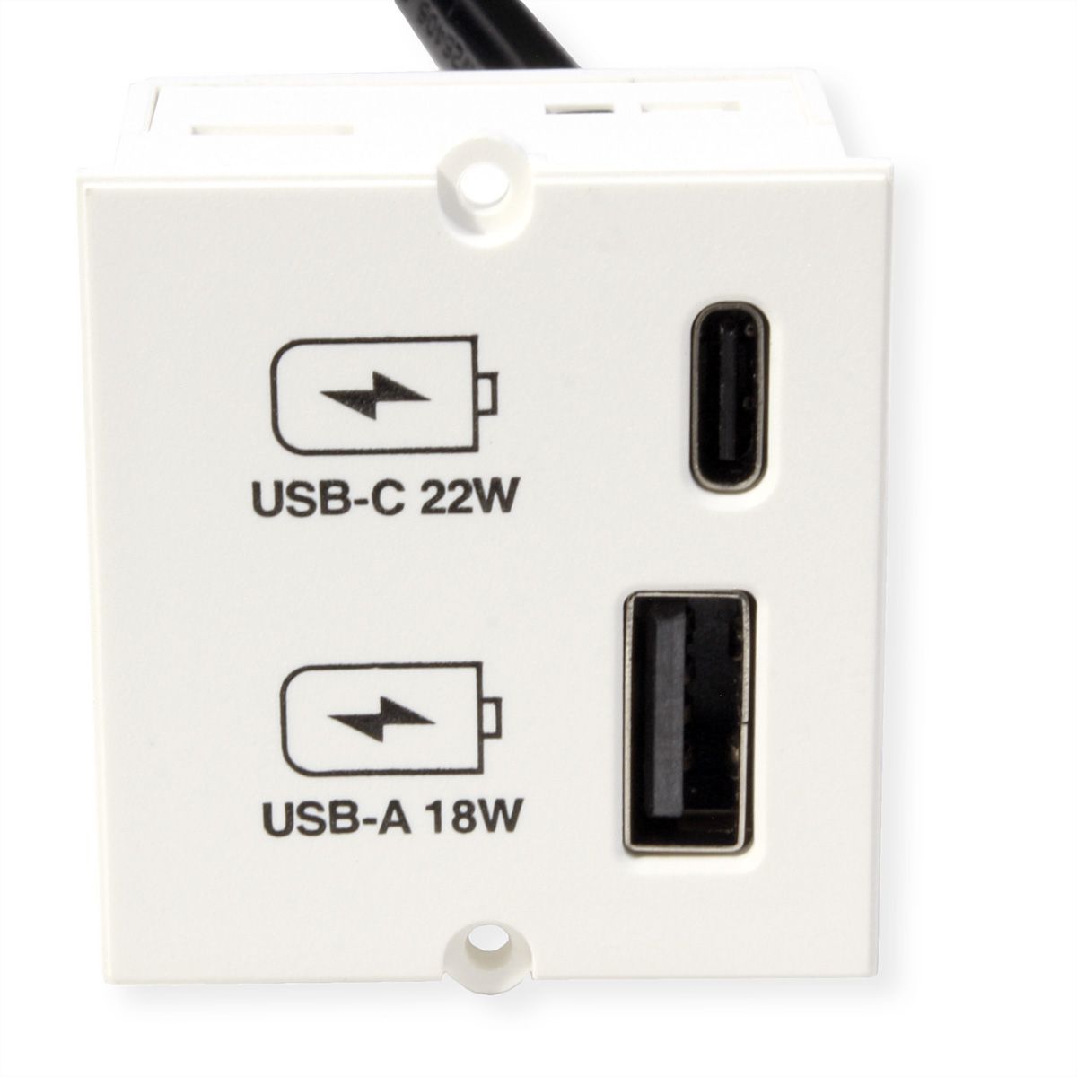BACHMANN USB A/C 22Watt Oplader CM wit, wit