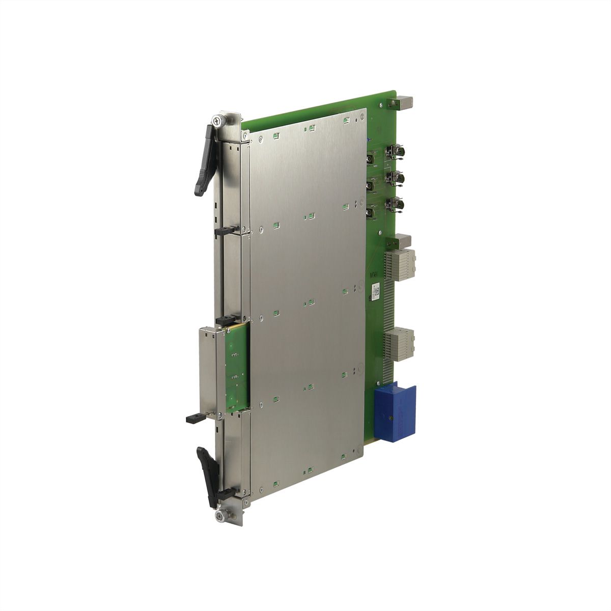 SCHROFF Carrier Mechanism for Mid?Size AdvancedMC Modules, With IEA Handle and Struts
