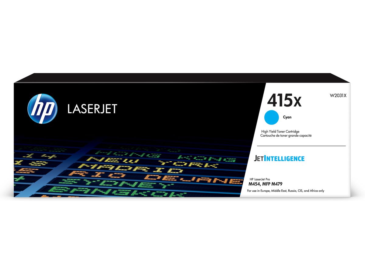 HP 415X originele high-capacity cyaan LaserJet tonercartridge
