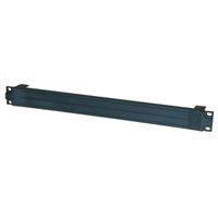 Lüftereinschub, 19"-Einbaukit, 1 HE, Kunststoff schwarz