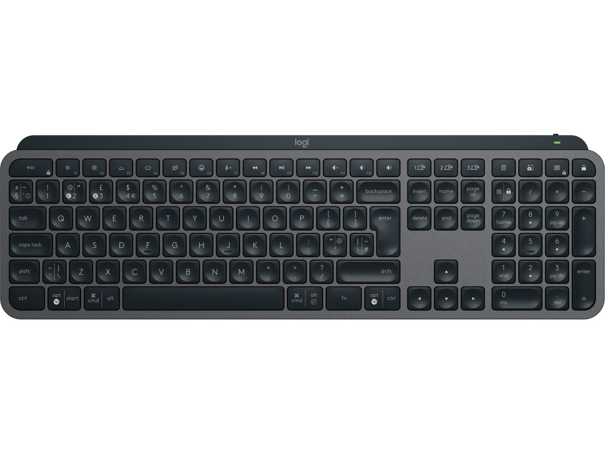 Logitech MX Keys S keyboard Universal RF Wireless + Bluetooth QWERTY UK English Graphite