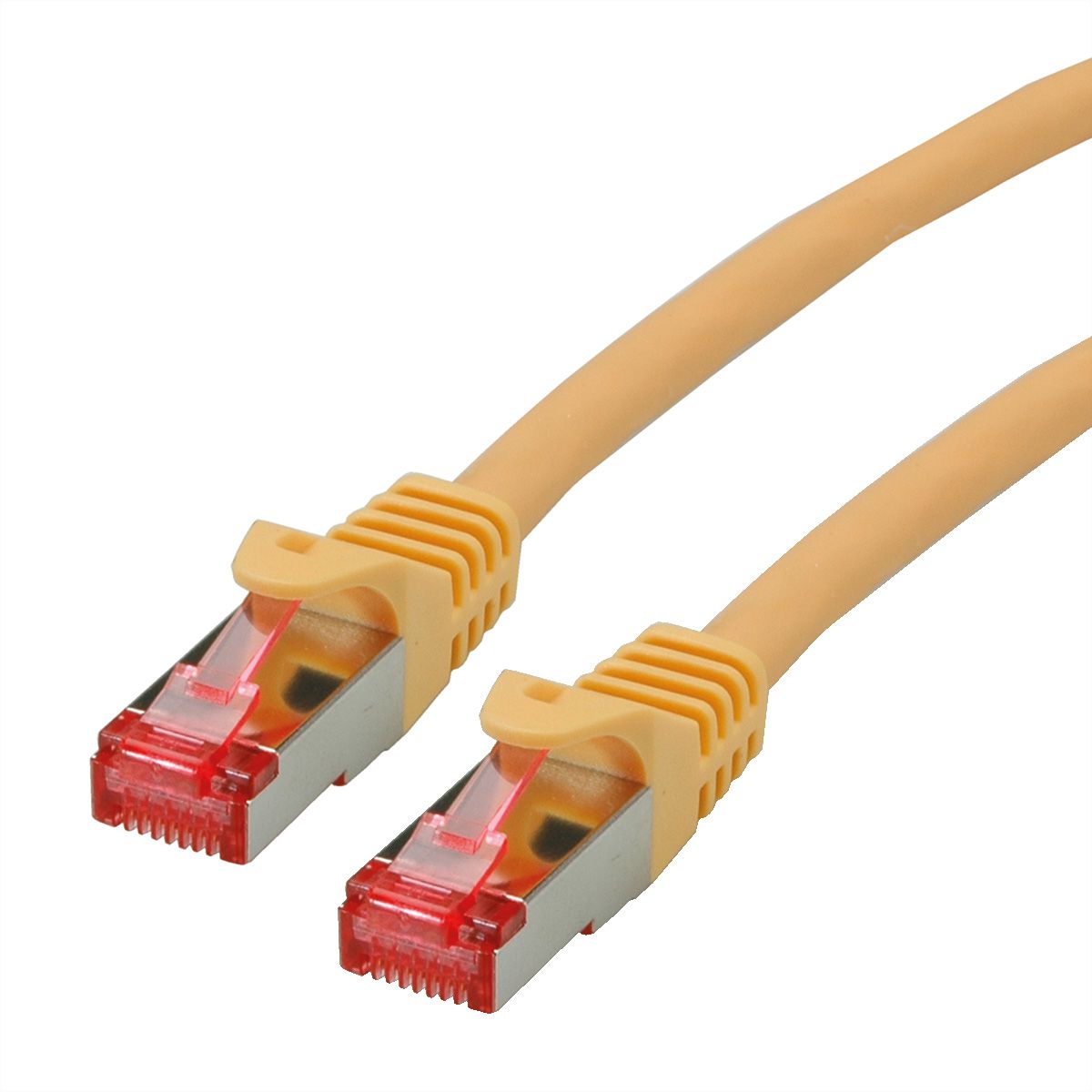 ROLINE patchkabel Cat.6 S/FTP (PiMF), componentniveau, LSOH, geel, 0,3 m