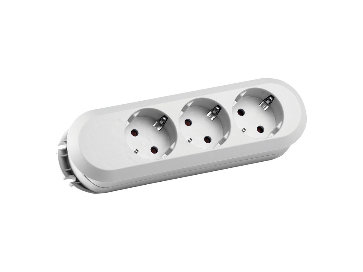 BACHMANN SMART 3xCEE7/3 wit zonder voedingskabel