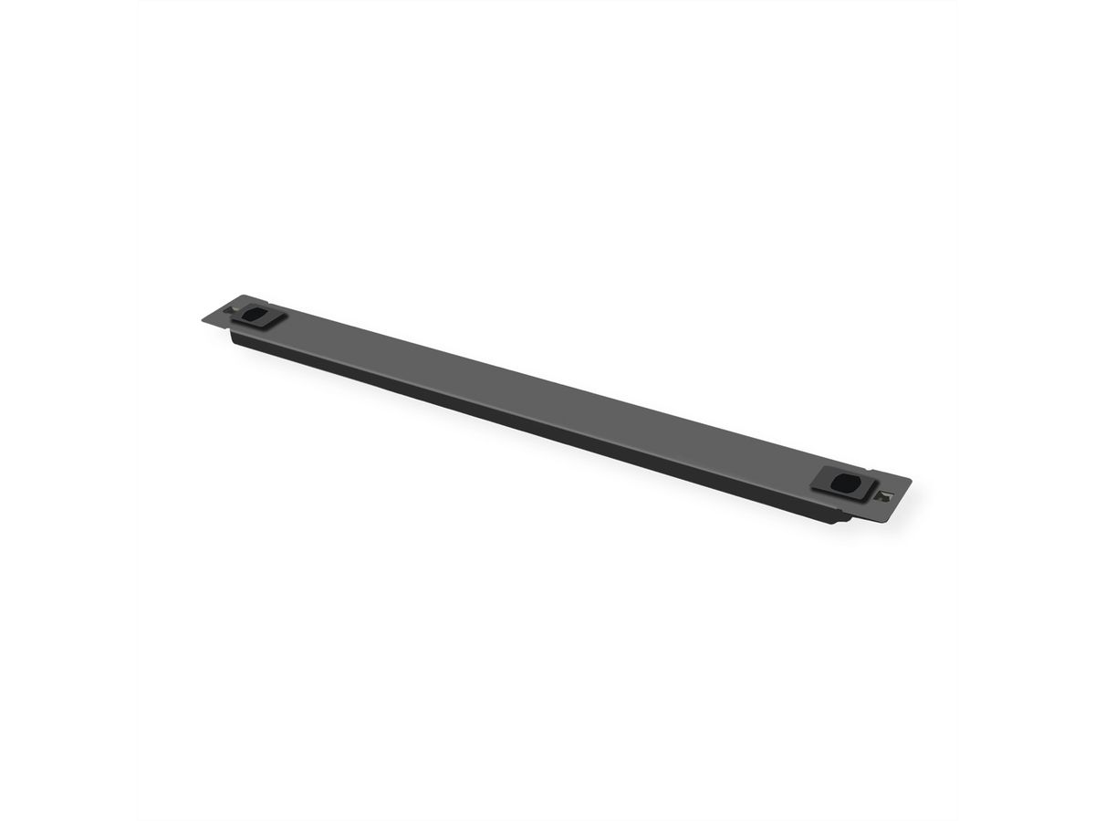 ROLINE 19" Blank Panel, Snap-in, 1U, Metal, black