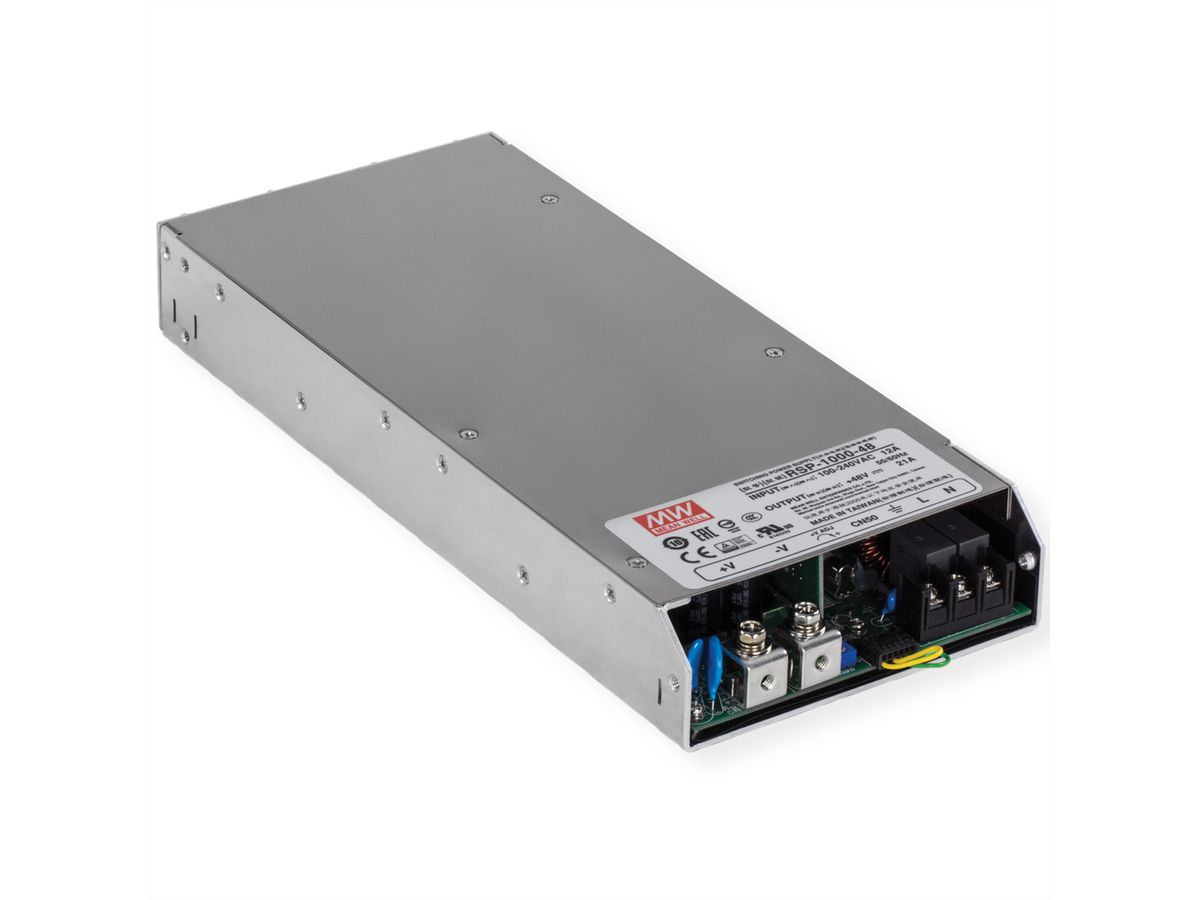 TRENDnet TI-RSP100048 Industriële voeding 1000W, 48V DC, 21A AC naar DC, PFC-functie