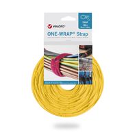 VELCRO® One Wrap® Bindband 20 mm x 230 mm, 100 stuks, geel