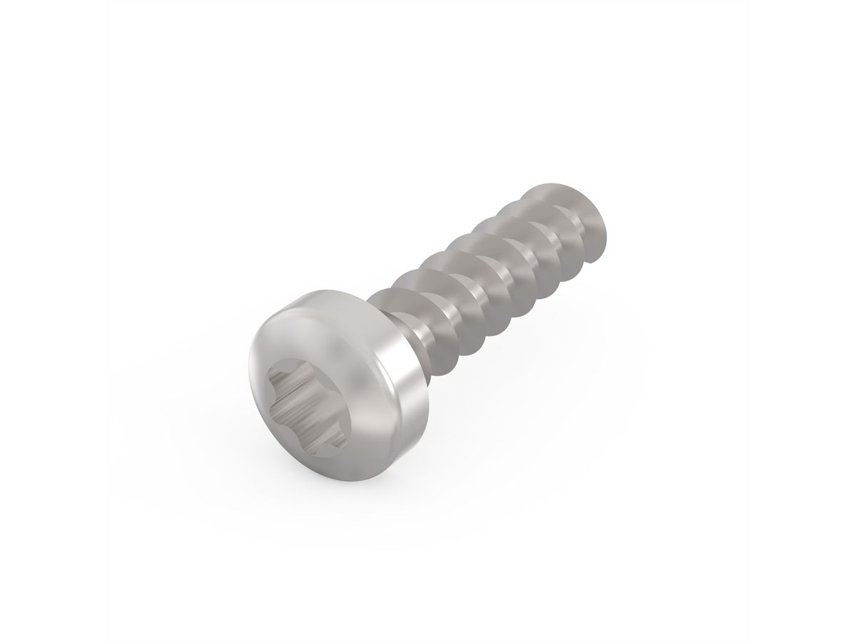 SCHROFF cilinderkopschroef, Torx, Ø 2,5 mm, lengte 9,3 mm, schroefdraadvormend, staal verzinkt