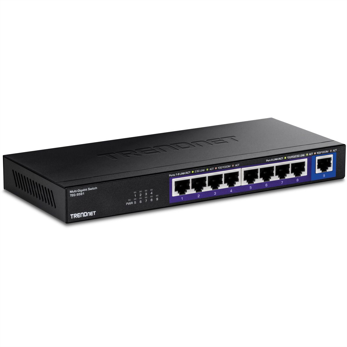 TRENDnet TEG-S591 9-poorts switch, Multi-Gigabit