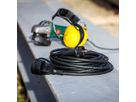 BACHMANN Extension 3G1,5mm² bw, 1m, H07RN-F rubber/neoprene earthing contact, black, 10 m