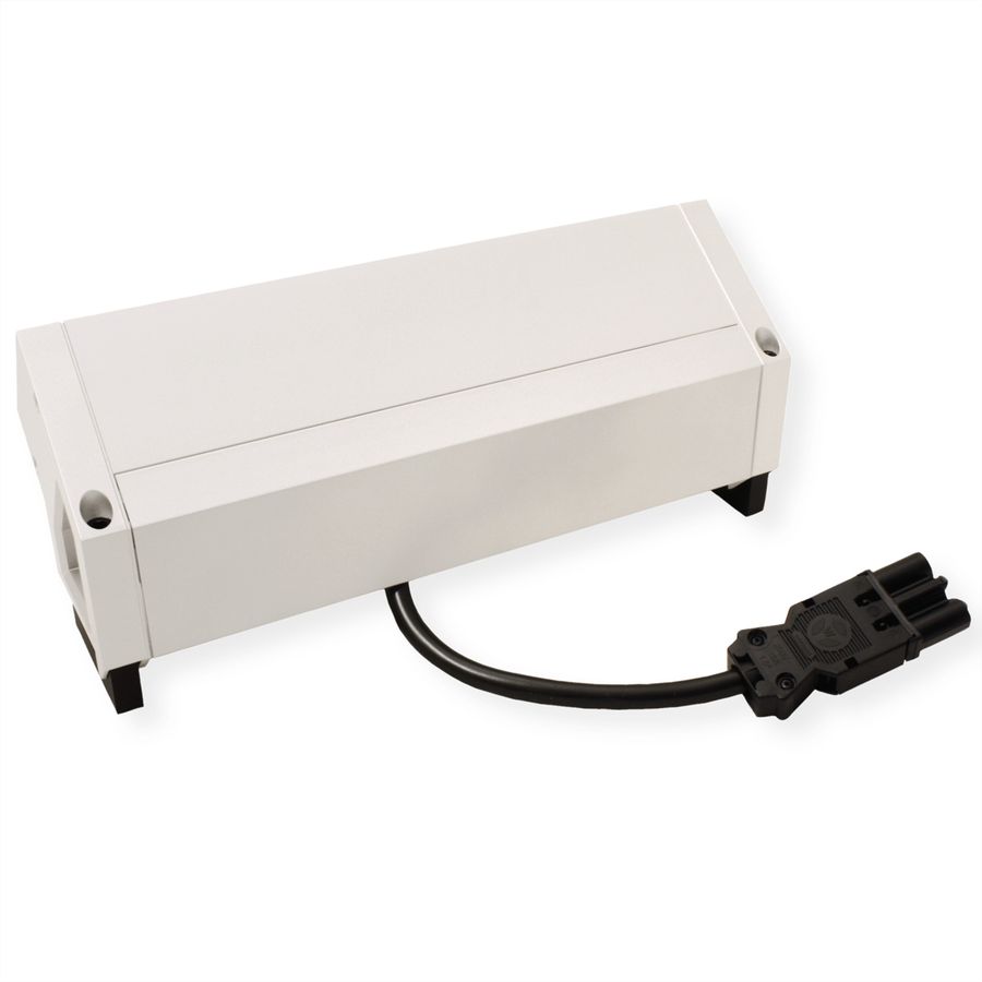 BACHMANN DESK2 2x Geaard stopcontact 2x ABD GST18, wit