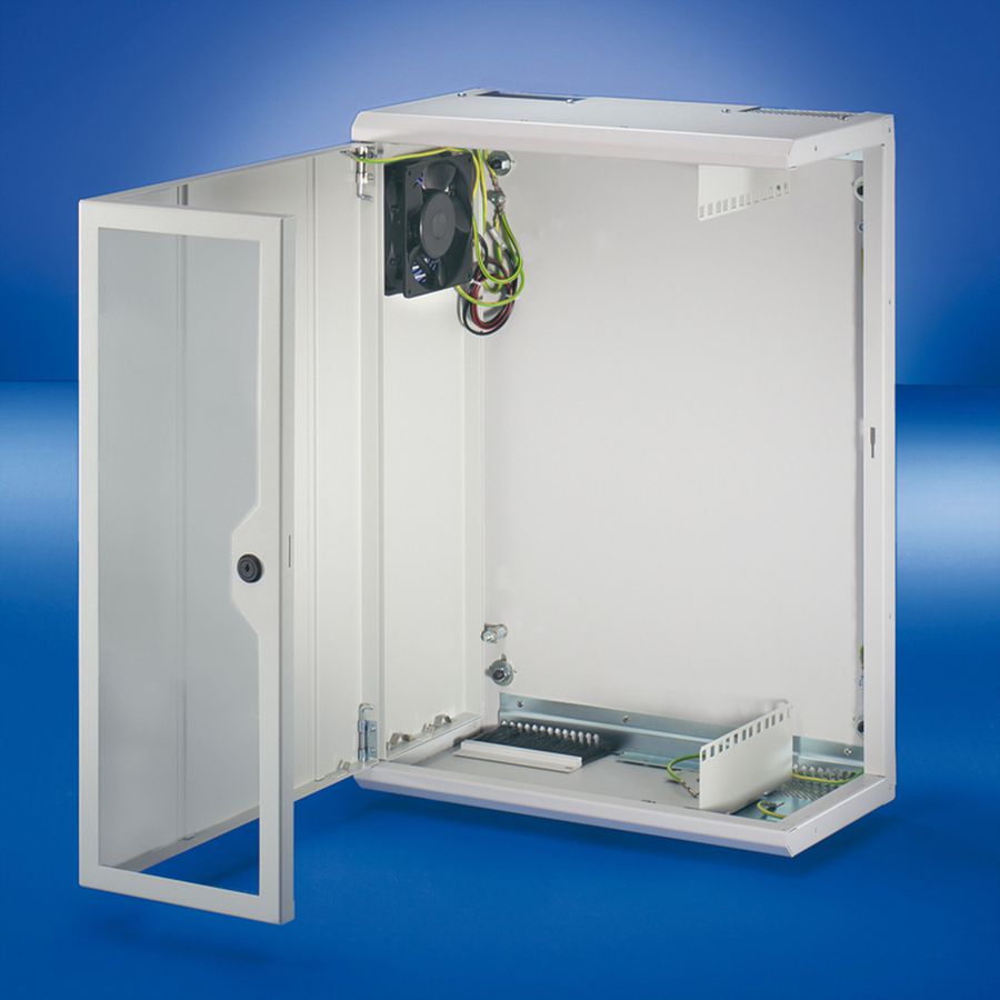 SCHROFF Wandrack 4HE vertikaal, 600x425x220mm, lichtgrijs