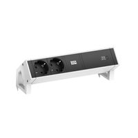 BACHMANN DESK2 2xprotective contact USB C, USB Charger 60W 0.2m GST18 white