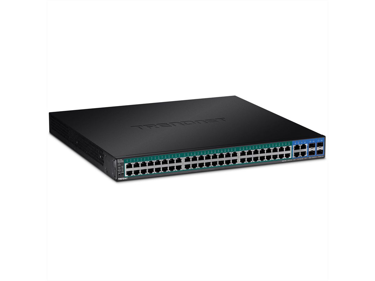 TRENDnet TPE-5240WS Gigabit Ethernet (10/100/1000) , Power Over Ethernet (PoE) Ondersteuning 1HE zwarte netwerkswitch
