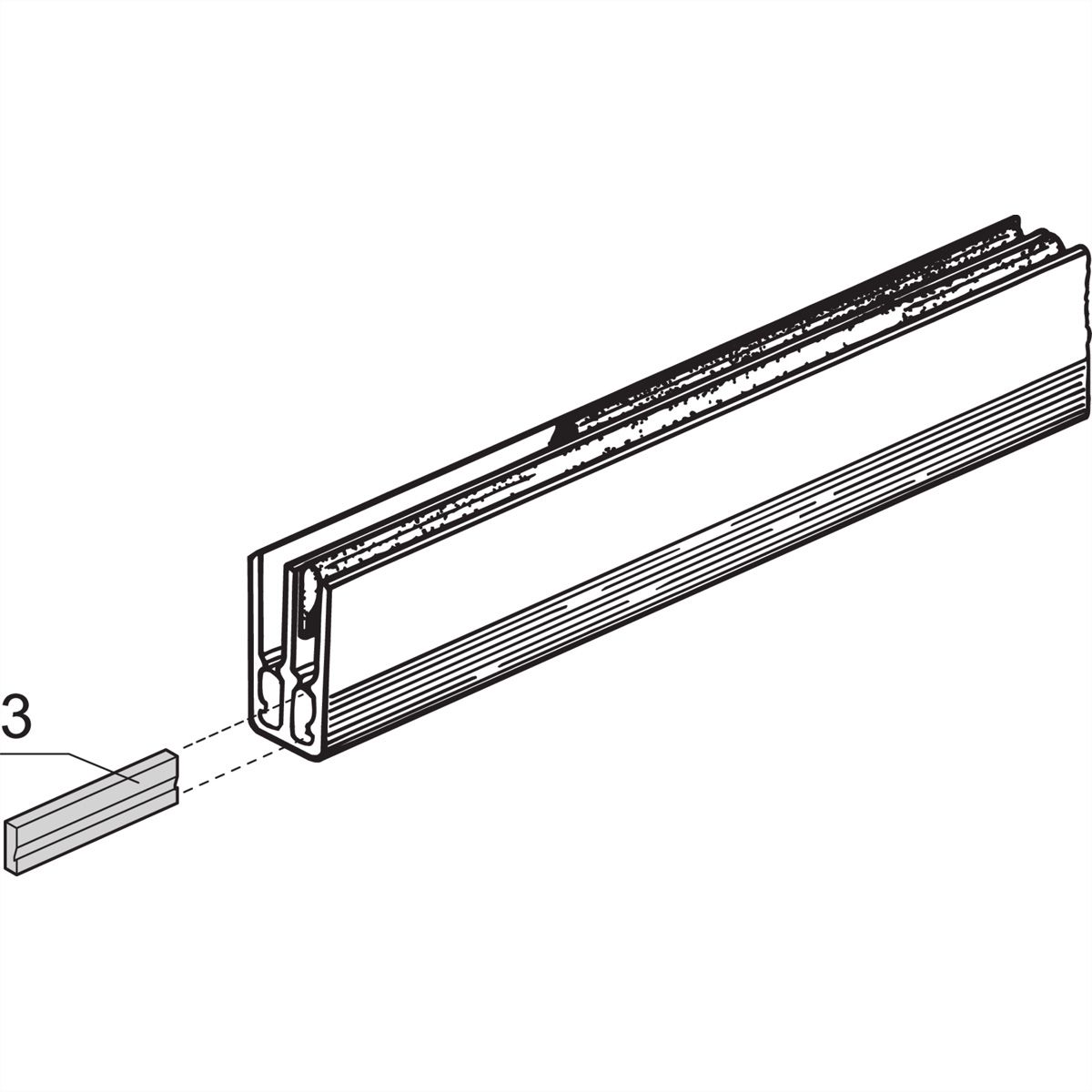 SCHROFF Insulating Block for Shortened Busbar, 1 or 2?Pole