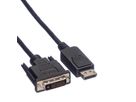 ROLINE DisplayPort Cable, DP-DVI (24+1), M/M, black, 2 m