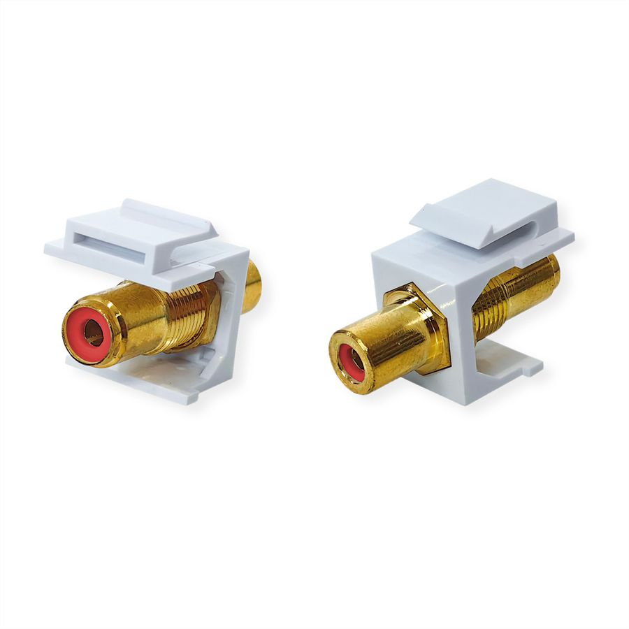 VALUE RCA keystone-koppeling, kunststof, rood