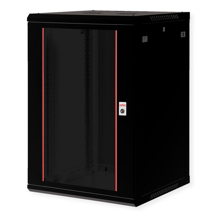 ROLINE 19-inch wandbehuizing Basic Plus 18U, 600x600 BxD zwart