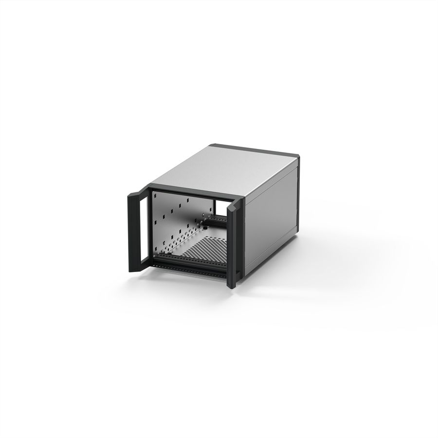 SCHROFF RatiopacPRO 19" Case, Retrofittable Shielding With Handles, 3 U, 28 HP, 315 mm