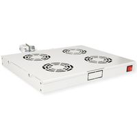 ROLINE 19-inch fan unit 4 fans, Thermostat grey