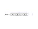 BACHMANN PRIMO 2 6xCEE7/3 1xswitch with loop 2m CEE7/7 RAL5010