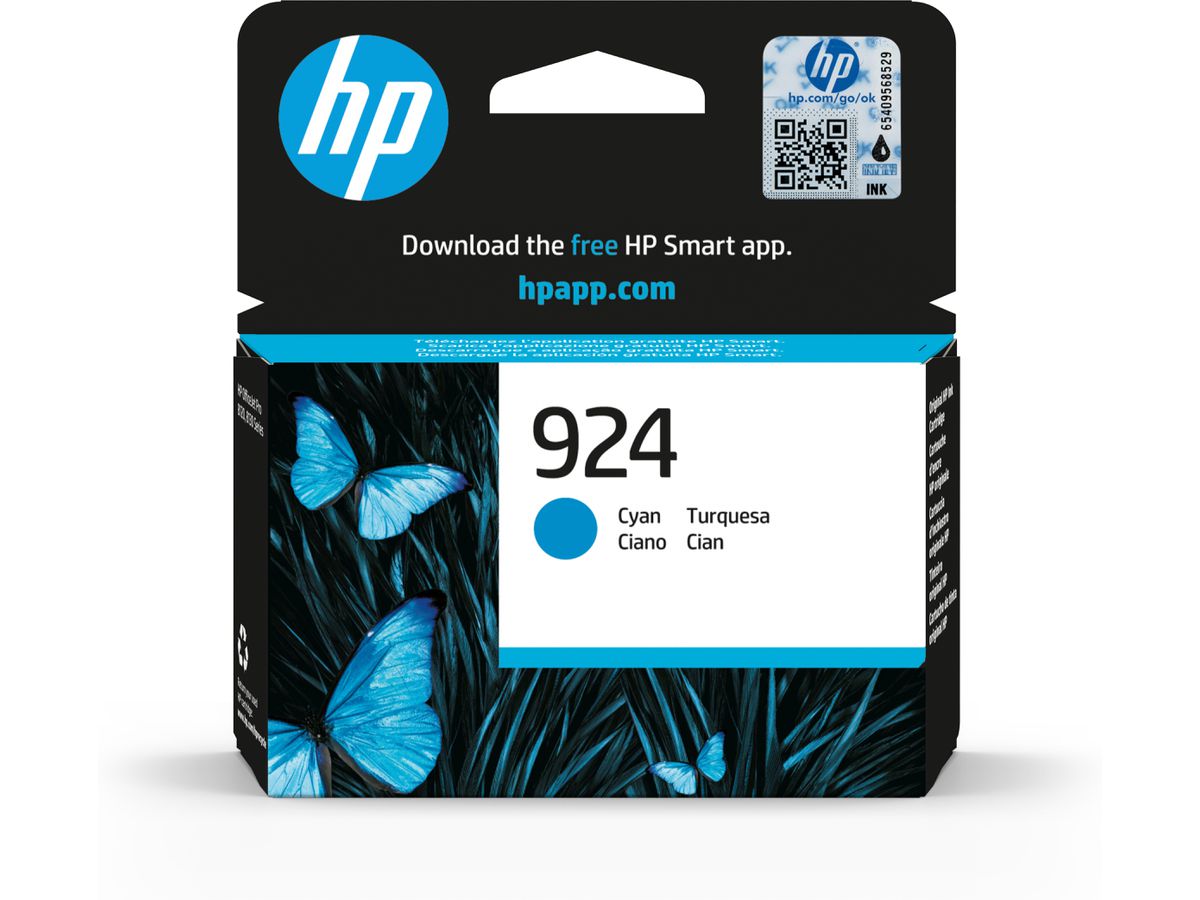HP 924 Cyan Original Ink Cartridge