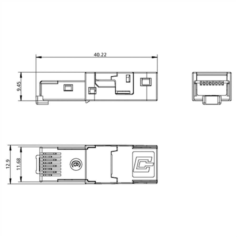 METZ CONNECT E-DAT Industry RJ45-veldconnector INSERT