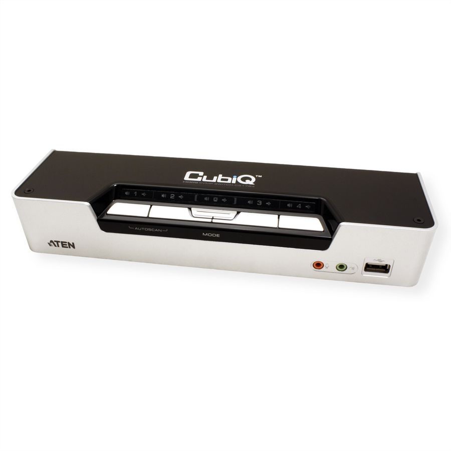 ATEN CS1794 KVM Switch HDMI, USB, Audio, USB-Hub, 4 Ports