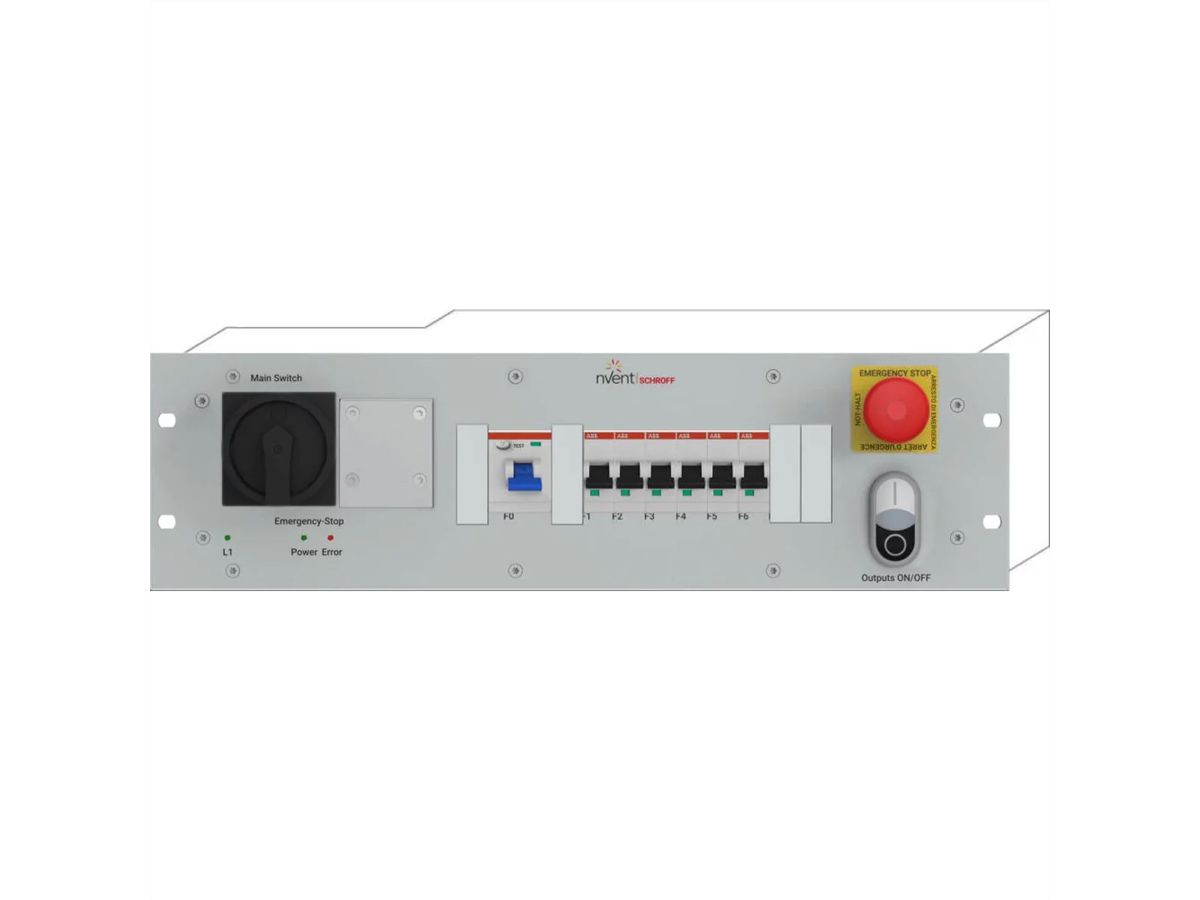 SCHROFF Rack Safety Plus, 3 U, 230 V AC, C20, C13/Schuko