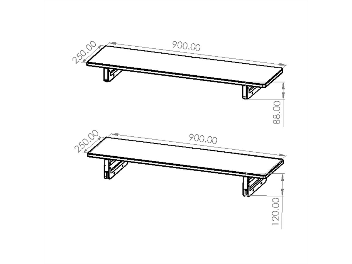 VALUE Height-adjustable Monitor/Laptop Stand, extra-large