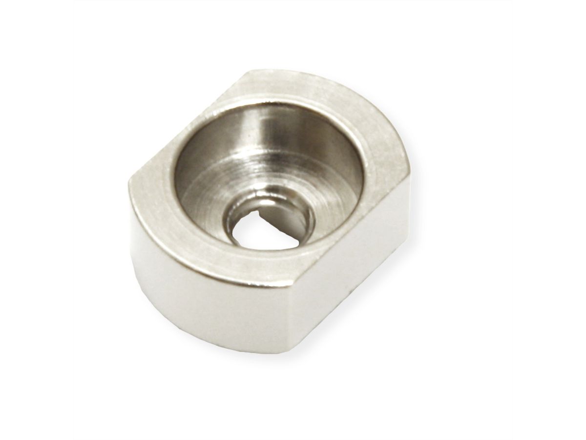 SCHROFF hulzen voor M2,5, messing vernikkeld, 100 stuks