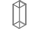 SCHROFF Novastar Cabinet Frame, Heavy-Duty, 43 U 553W 600D
