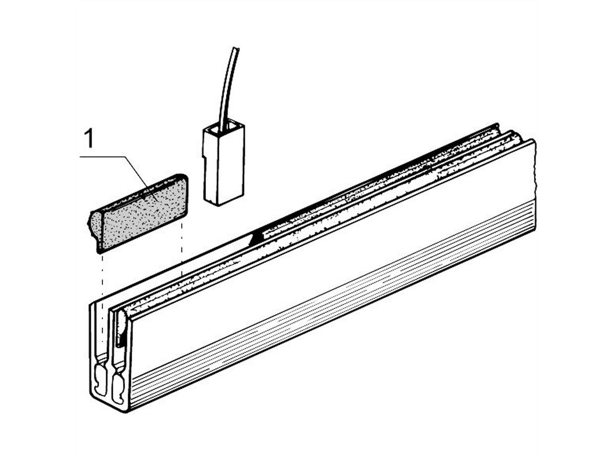 SCHROFF Contact Protection for Busbar, 1 ? 4 Pole