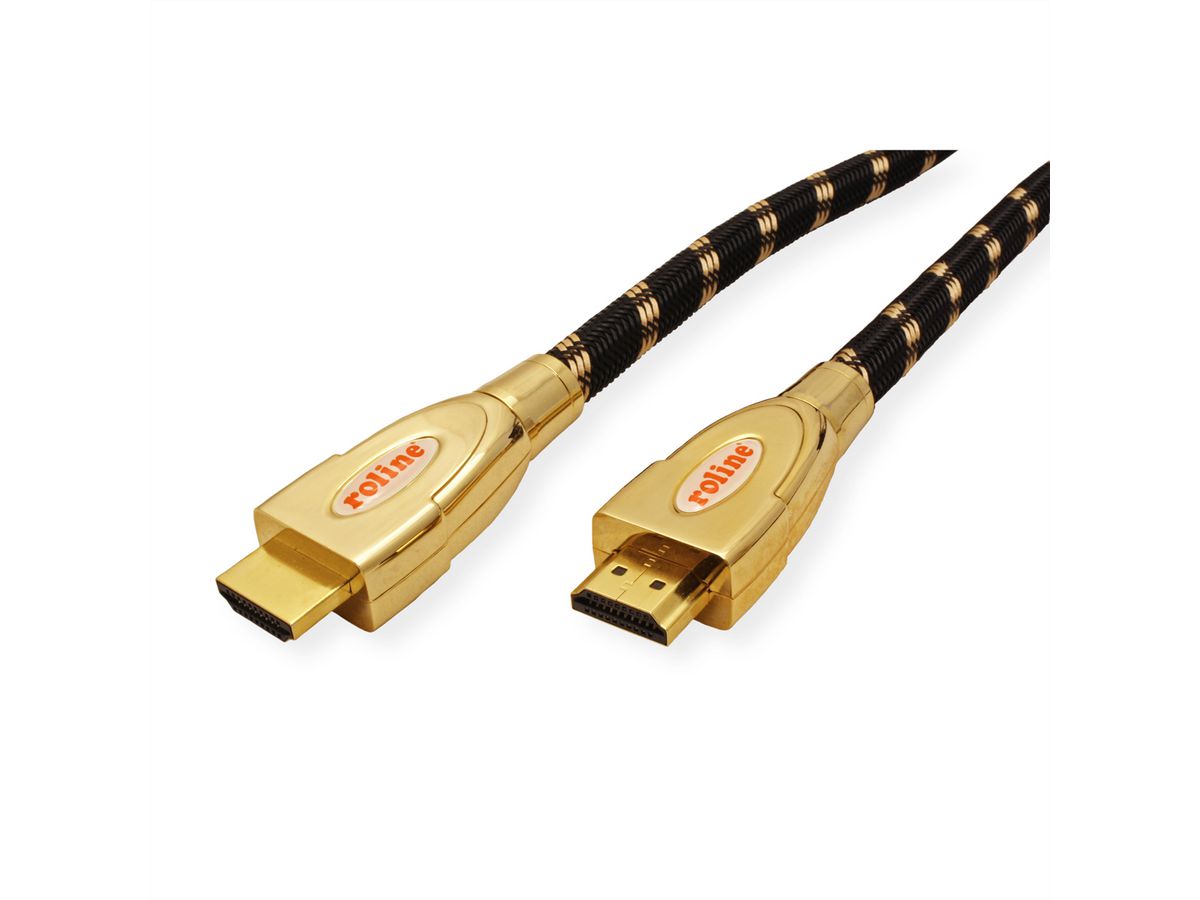 ROLINE GOLD HDMI Ultra HD Cable + Ethernet, M/M, 1 m