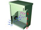 SCHROFF Outdoor Unibody VENT kast met enkele deur, 1100H 20 HE, 700W 500D