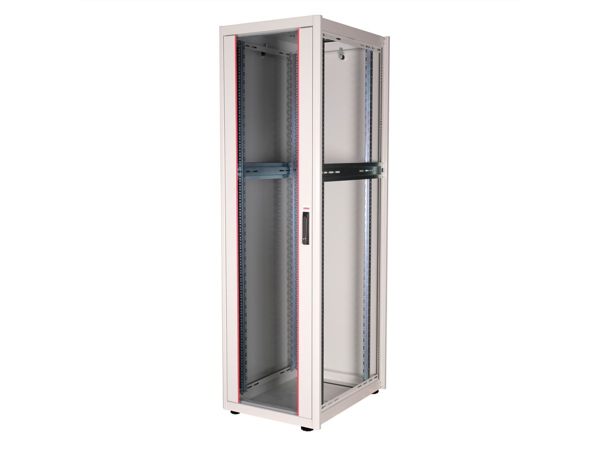 ROLINE 19-inch Network Cabinet Basic 42 U, 600x800 WxD glass door grey