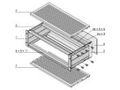 SCHROFF EuropacPRO 19" Subrack Kit for Backplane, Shielded, 3 U, 415 mm