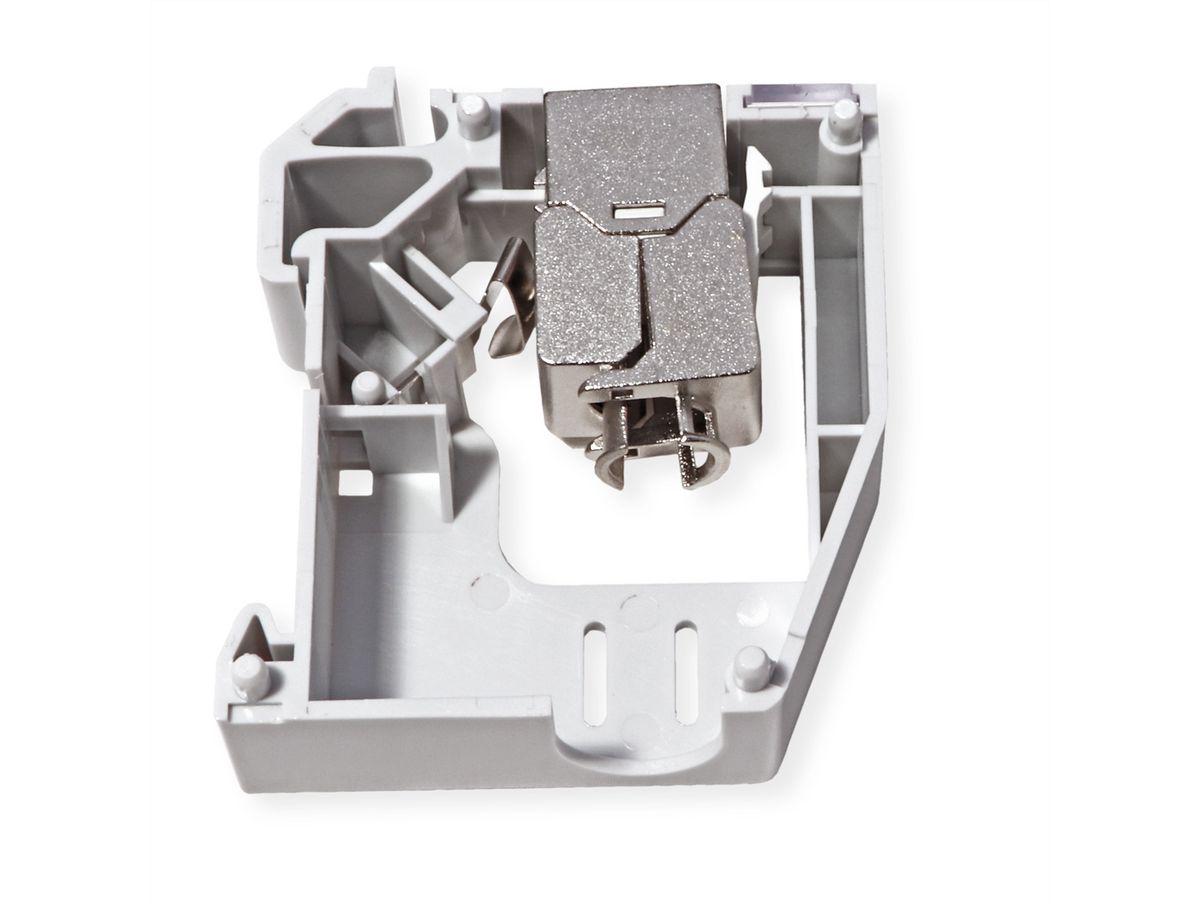 ROLINE Keystone Holder, empty, DIN-Rail, 180°
