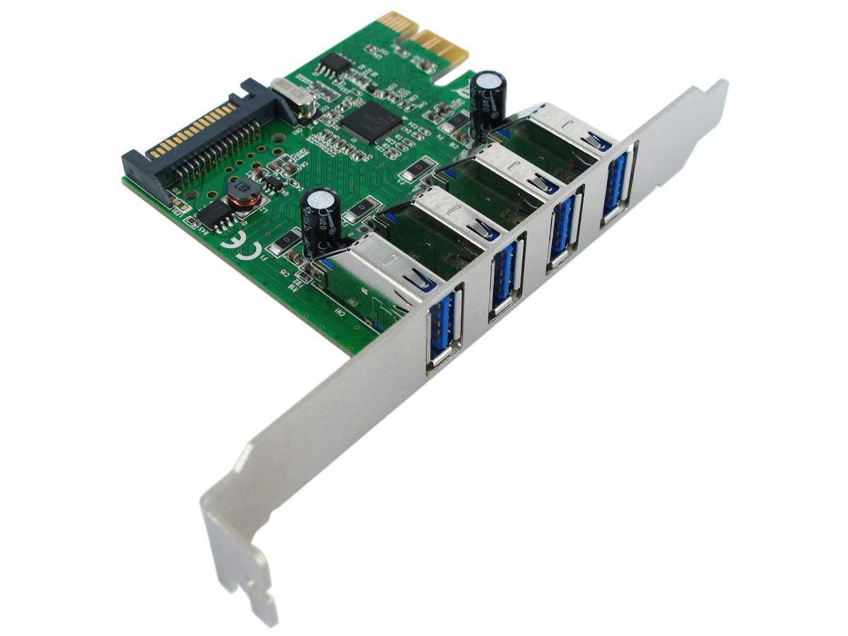 VALUE PCI-Express-Kaart, USB 3.2 Gen 1, 4 Poorts