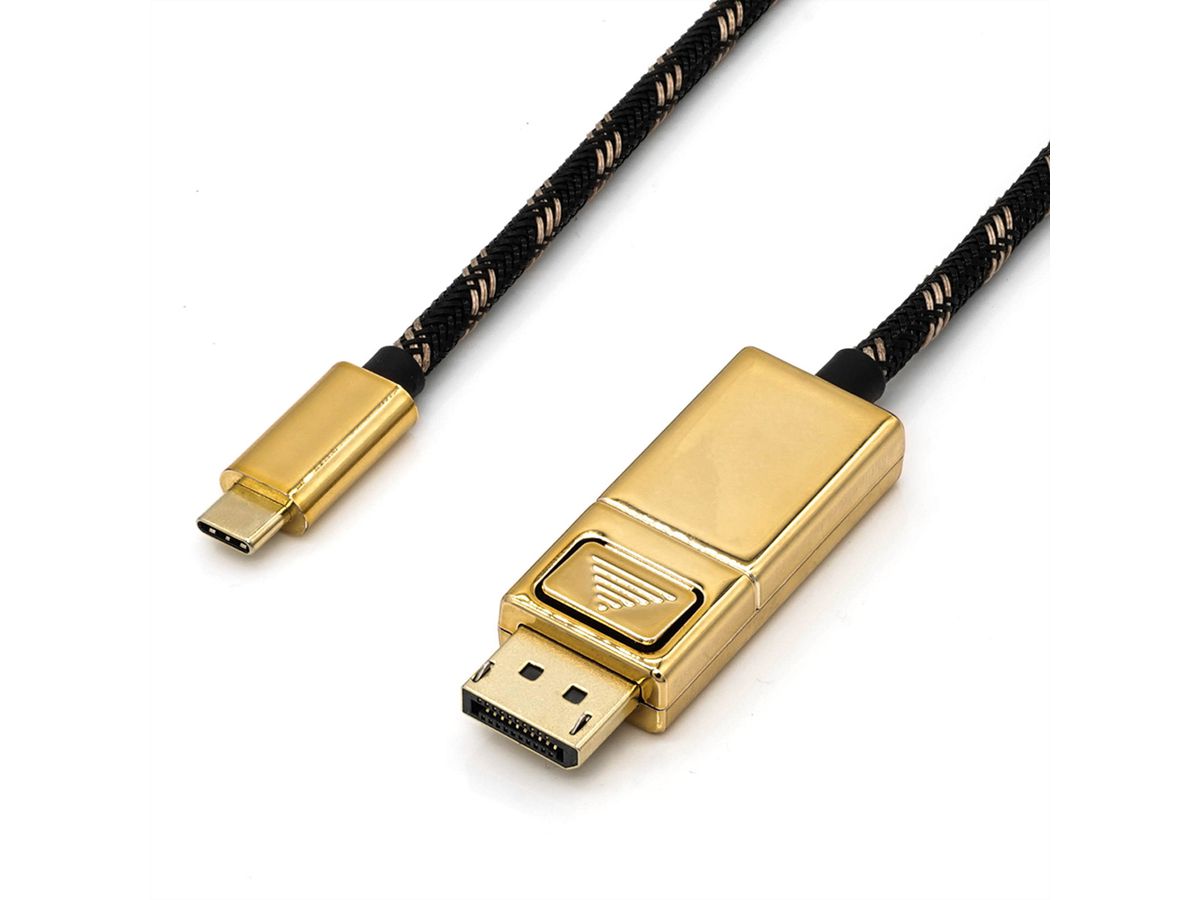 ROLINE GOLD Type C - DisplayPort Cable, M/M, 1 m