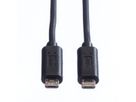 ROLINE USB 2.0 Oplaadkabel, Micro B M/M, zwart, 0,3 m