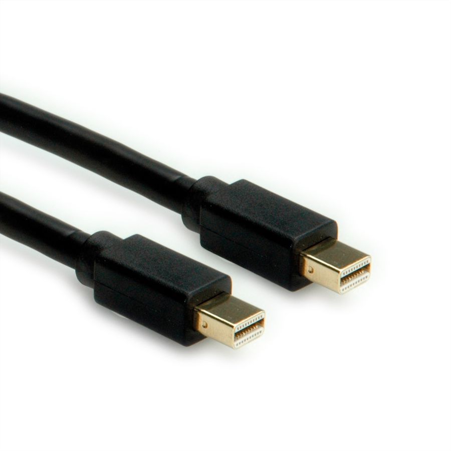 ROLINE Mini DisplayPort Cable, v1.4, mDP-mDP, M/M, black, 1 m