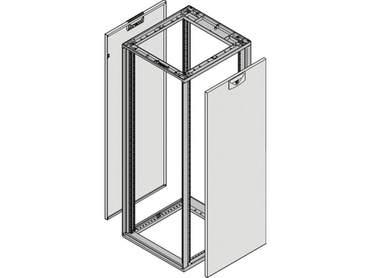 SCHROFF Novastar Side Panel for Slim-Line, RAL 7035, 20 U 800D