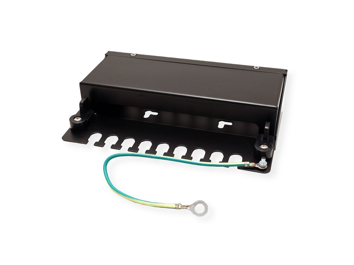 VALUE Keystone module houder, 8-poorts, zwart