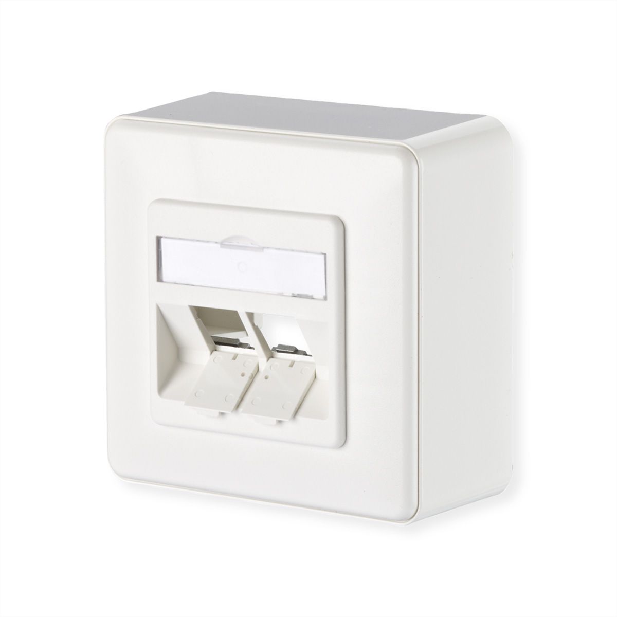 METZ CONNECT module Aansluitdoos opbouw, 2 poort ongemonteerd zuiver wit